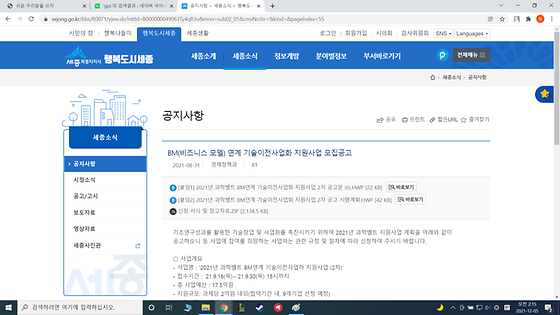 세종시청  비즈니스 모델을 경영 모형으로