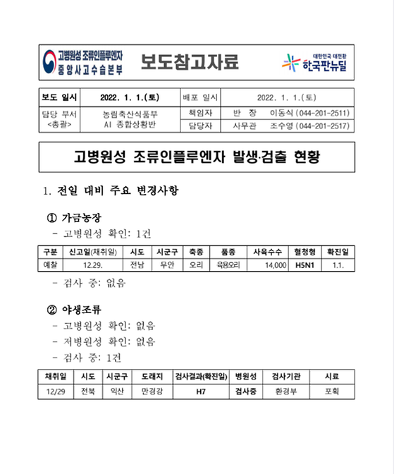 인플루엔자를 독감으로 바꿔주세요