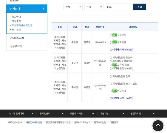 ESG ->친환경 경영