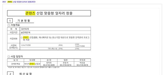 콘텐츠 : 제작물