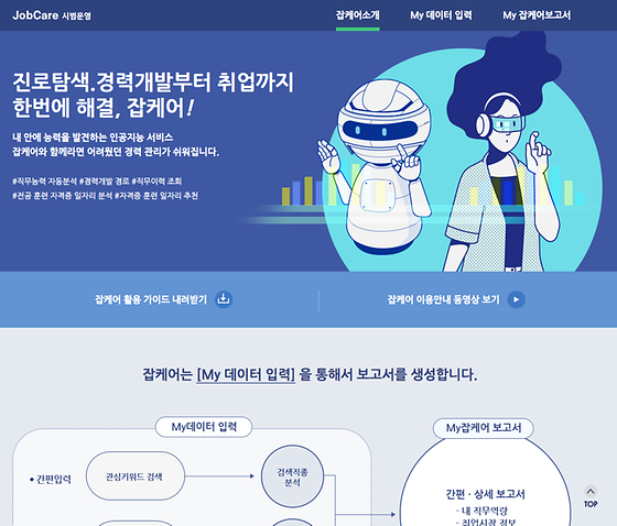 잡케어 메인화면