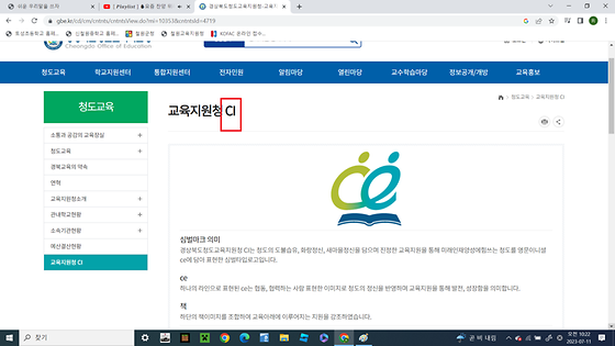 CI 대신 상징으로